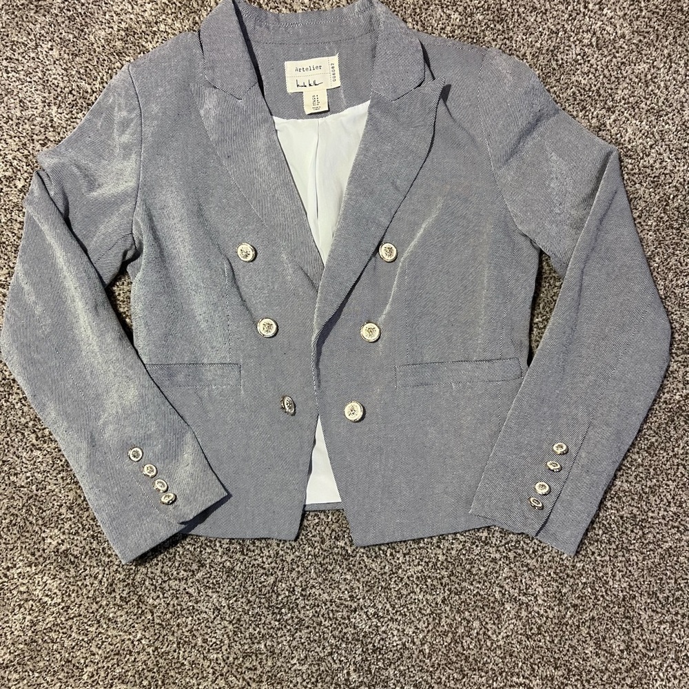Nicole Miller Artelier Double-Breasted Blazer